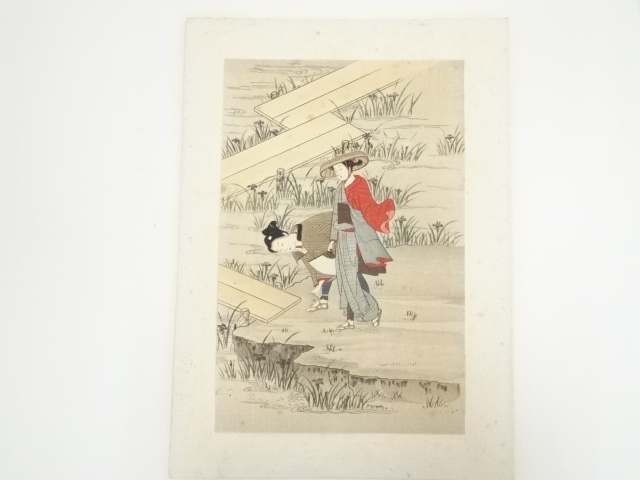 道具 ] - 道具 鈴木春信 八ツ橋 手摺木版画 | ネットショップ圭